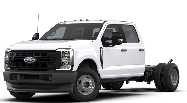 2026 Ford Chassis Cab F-350 XL in Oxford White — front three-quarter view
