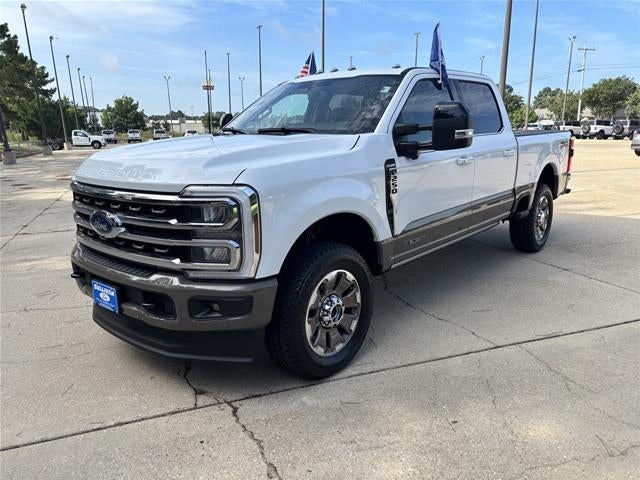 2026 Ford Super Duty F-250 King Ranch in Oxford White — front three-quarter view