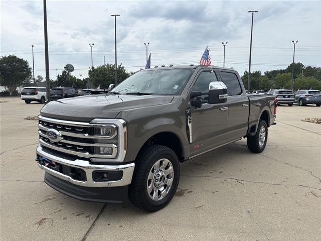 2026 Ford Super Duty F-350 King Ranch in Marsh Gray — front three-quarter view