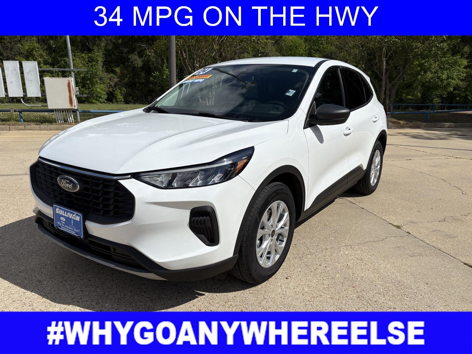 2024 Ford Escape Active in Oxford White — front three-quarter view