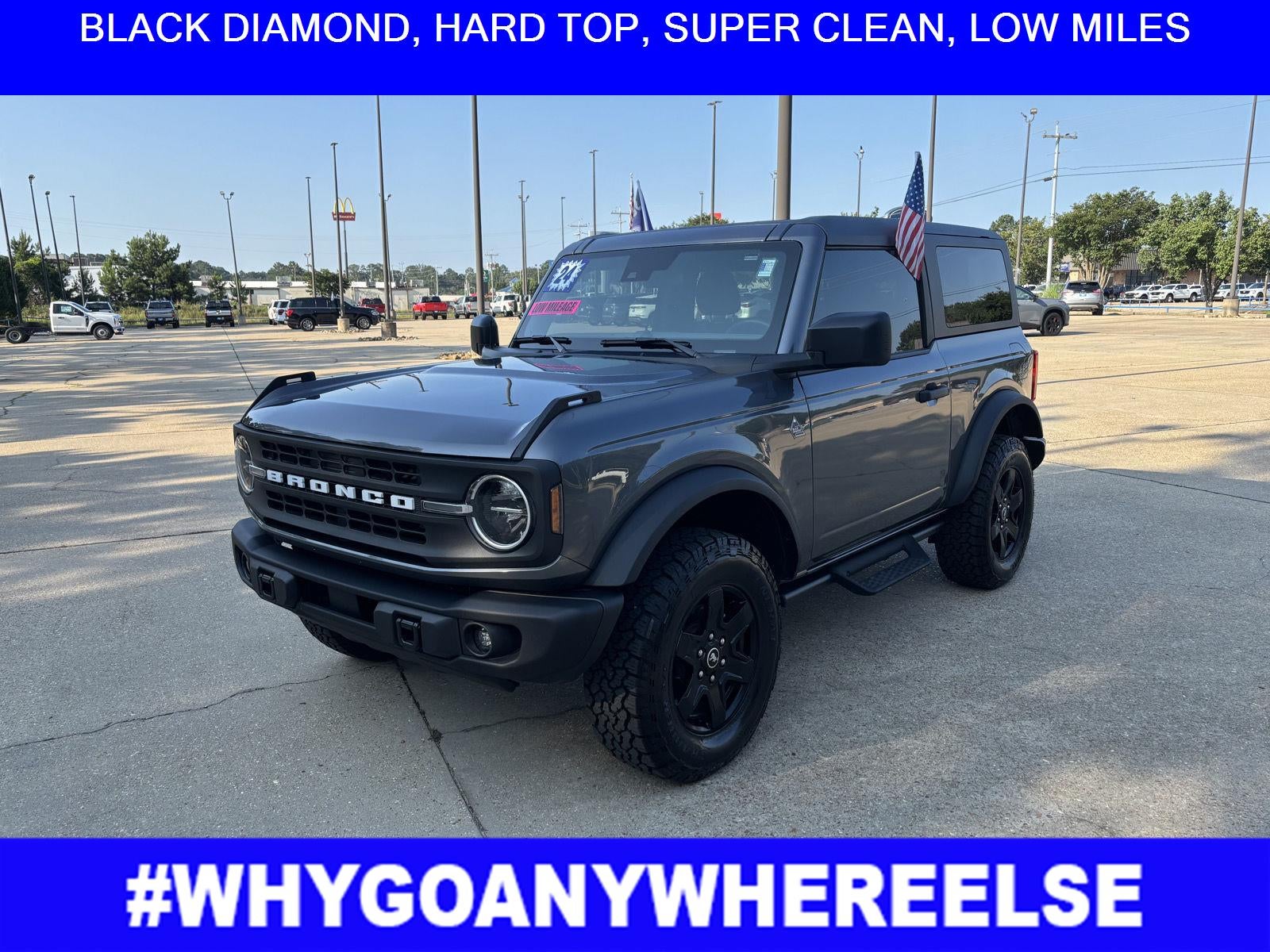 2024 Ford Bronco Black Diamond in Carbonized Gray Metallic — front three-quarter view
