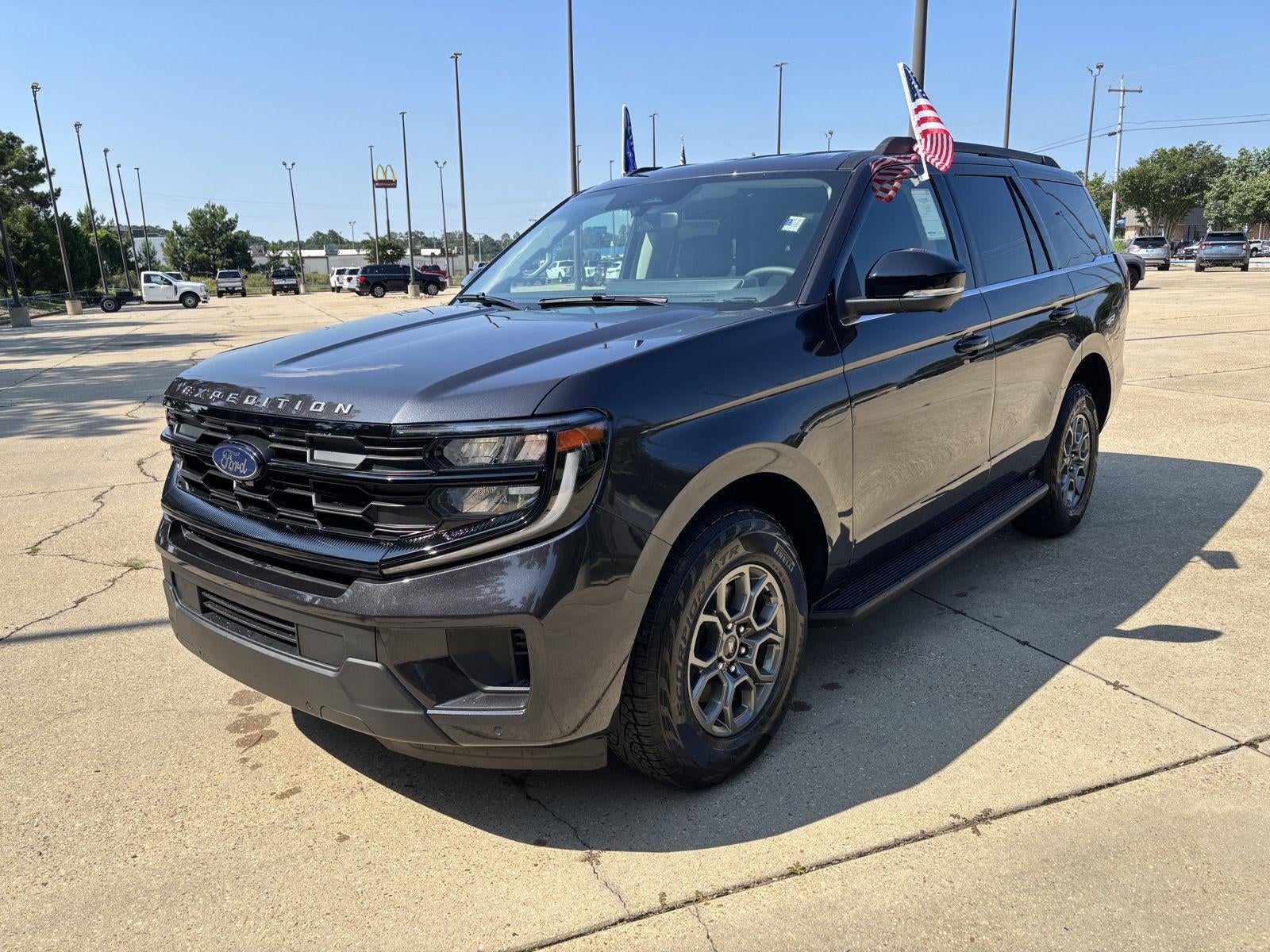 2026 Ford Expedition Active in Dark Matter Gray Metallic — front three-quarter view