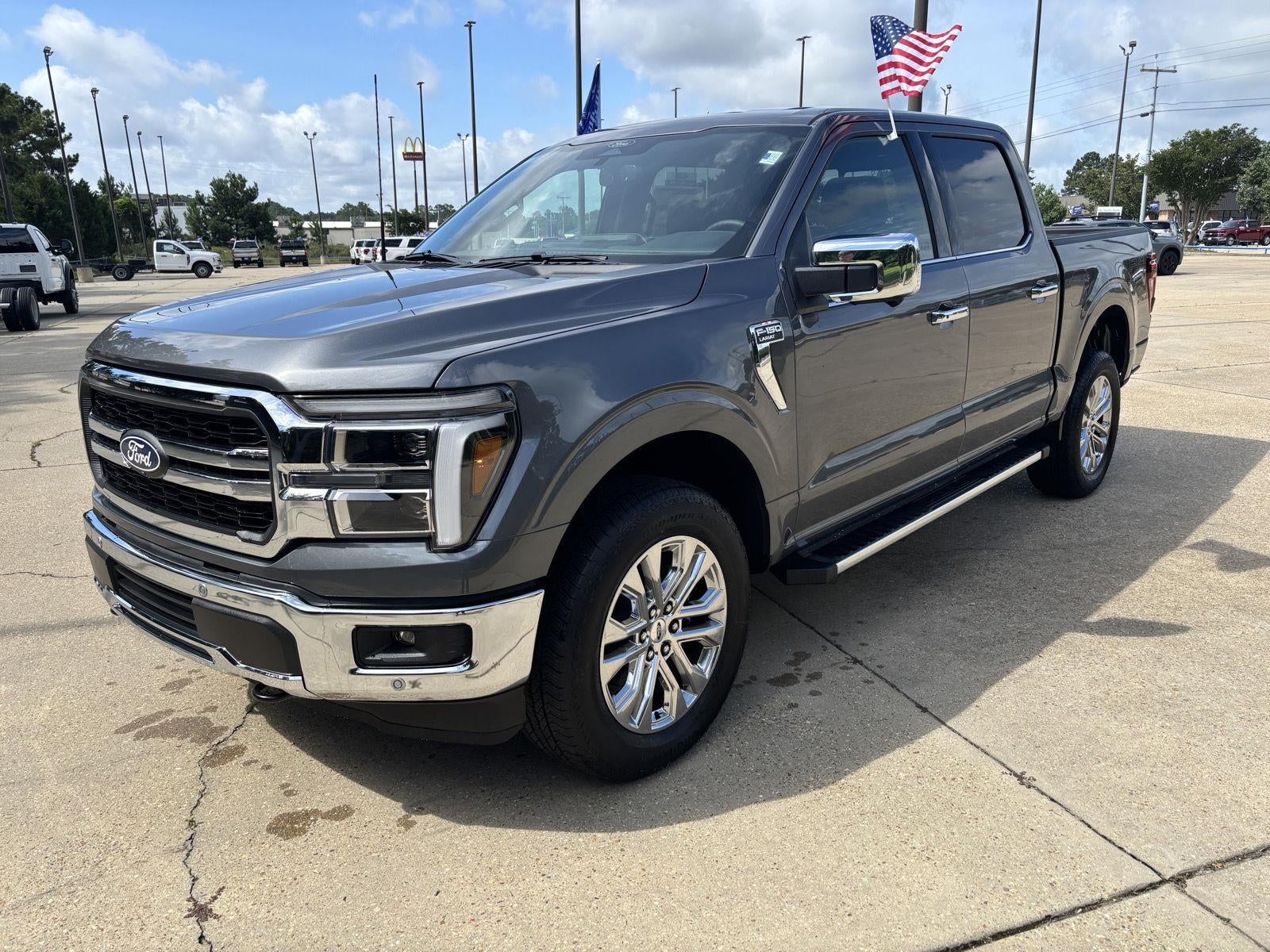 2026 Ford F-150 Lariat in Carbonized Gray Metallic — front three-quarter view