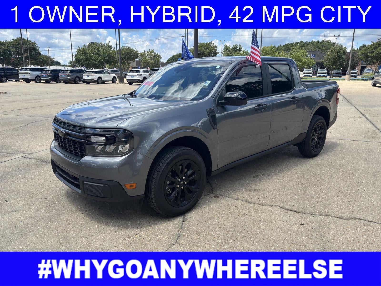 2024 Ford Maverick XLT in Carbonized Gray Metallic — front three-quarter view