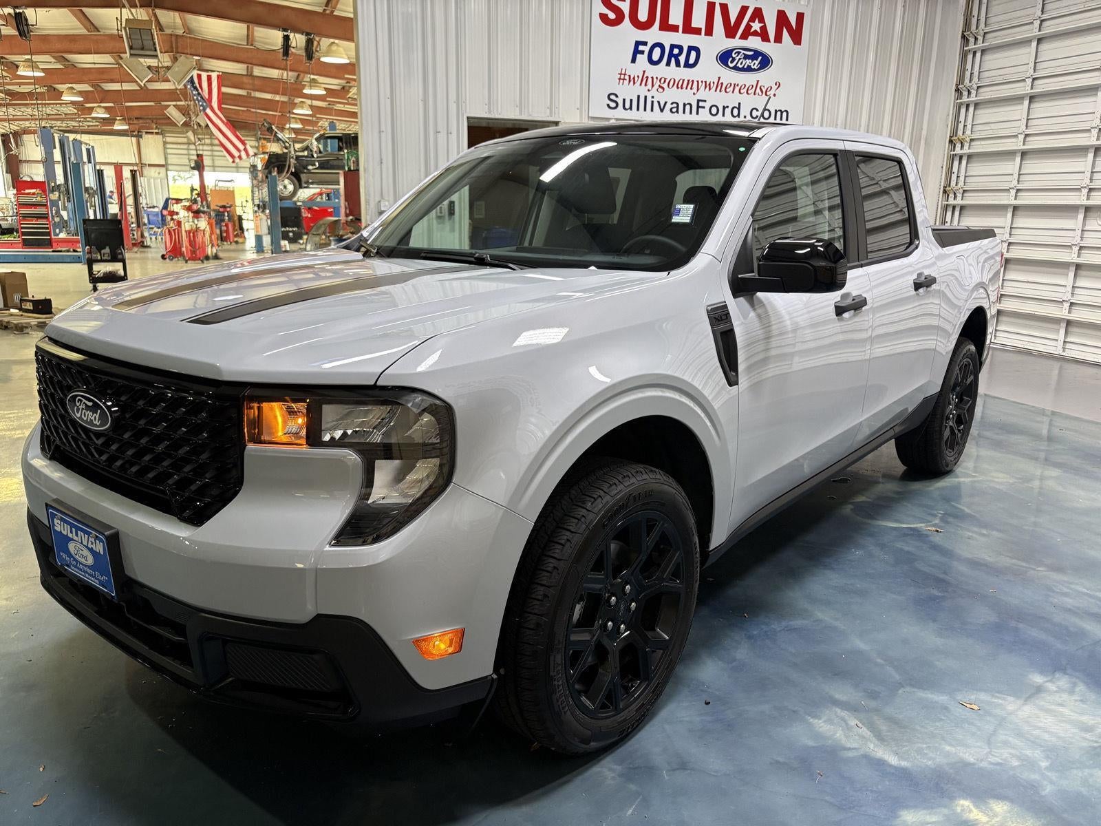 2026 Ford Maverick XLT in Space White Metallic — front three-quarter view